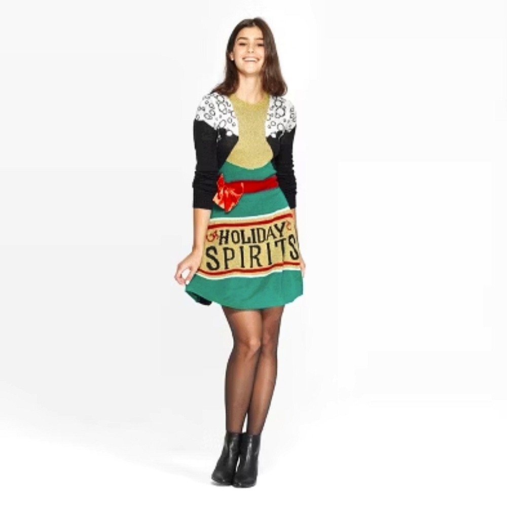 Born Famous "Holiday Spirits" Sparkle Party Dress. Size: Medium